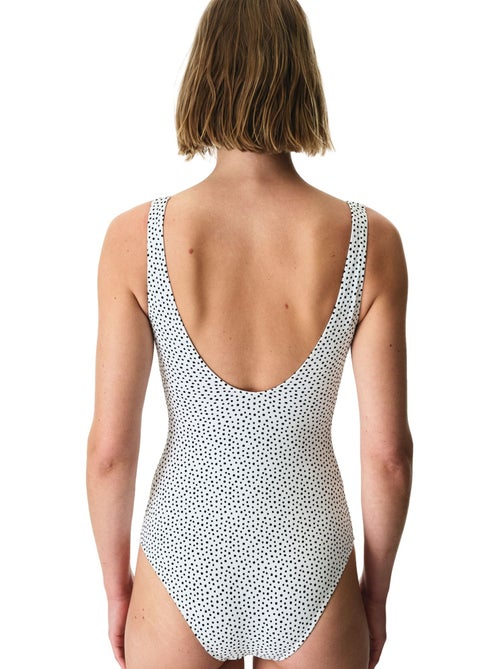 Costume da bagno a pois con scollo a v e ferretto penti - Kiabi
