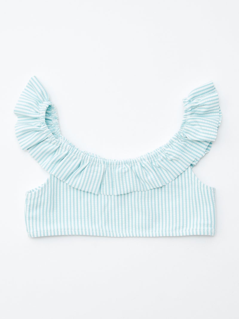 Costume da bagno a righe - 2 pezzi BLU - Kiabi