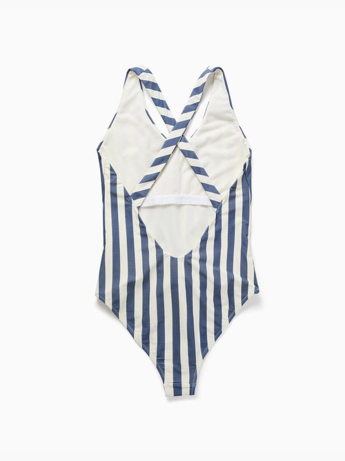 Costume da bagno a righe con cintura You&Me - Kiabi