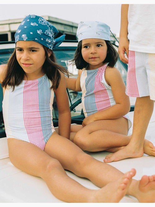Costume da bagno a righe con spalline incrociate You&Me - Kiabi Costume da bagno a righe con spalline incrociate You&Me - Kiabi