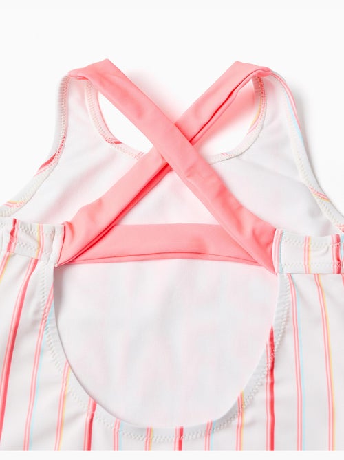 Costume da bagno a righe con stampa frontale - Kiabi