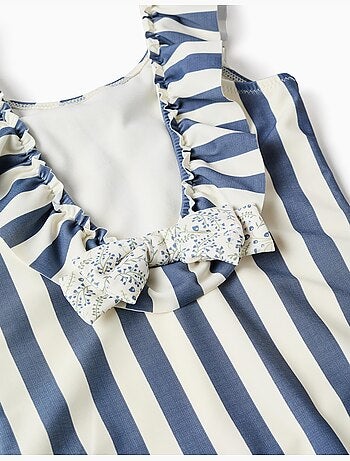Costume da bagno a righe con volant You&Me