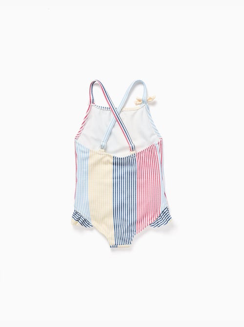 Costume da bagno a righe con volant You&Me - Kiabi