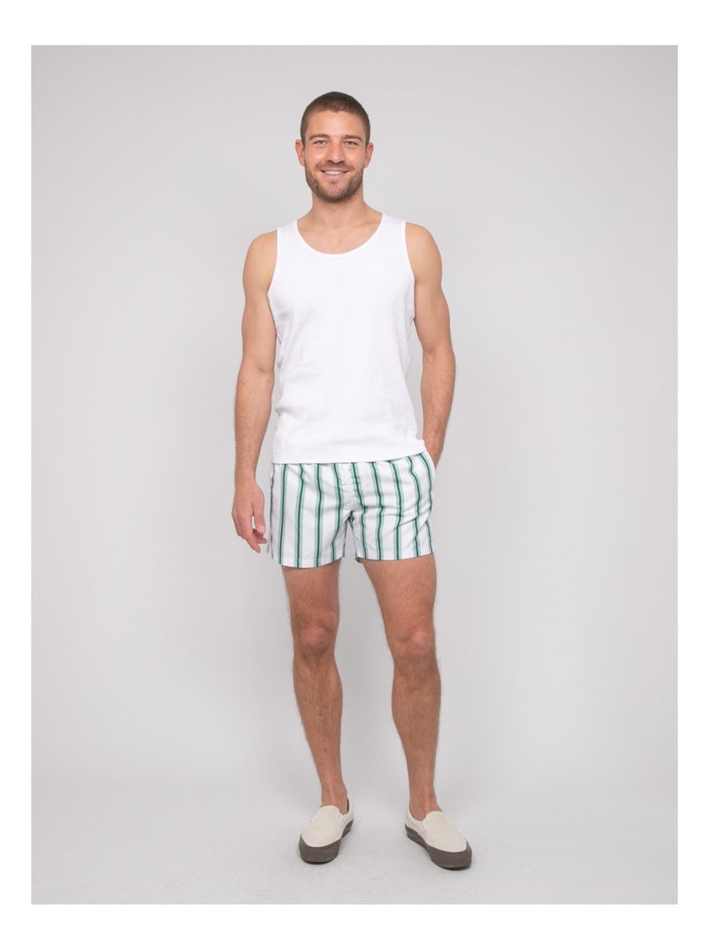 Costume da bagno a righe GABBIANO Verde - Kiabi