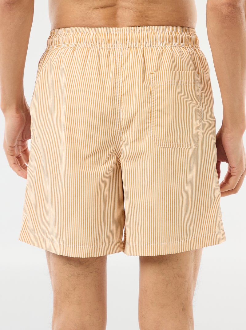 Costume da bagno a righe Giallo - Kiabi