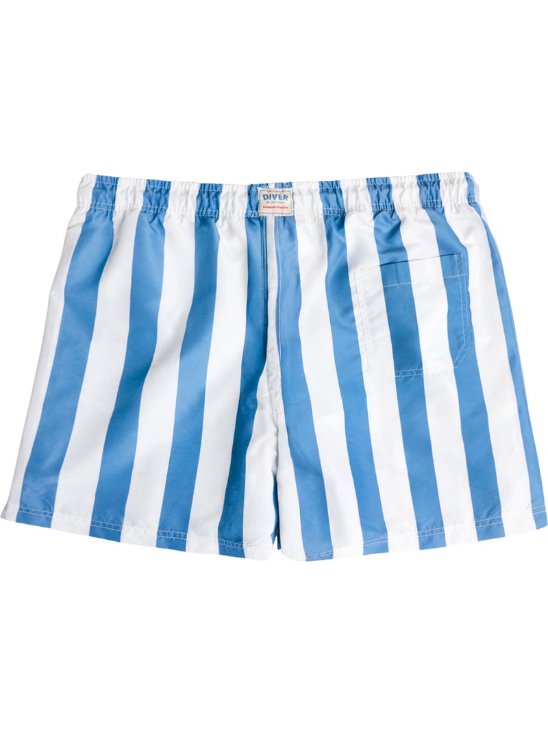 Costume da bagno a righe grandi da uomo DIVER Blu - Kiabi