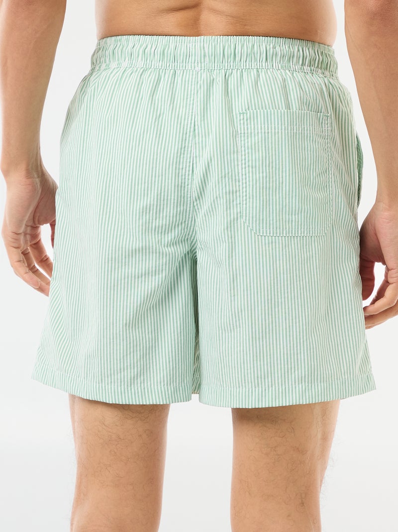 Costume da bagno a righe Verde - Kiabi