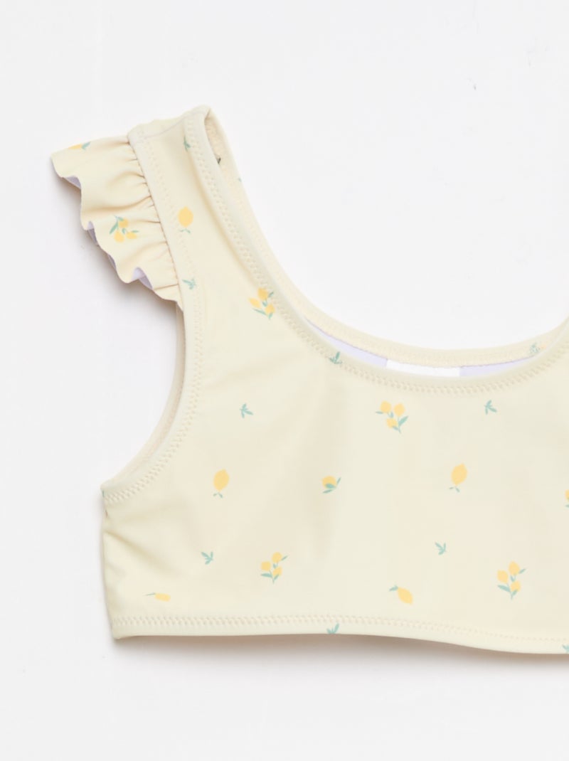 Costume da bagno all-over - 2 pezzi Giallo - Kiabi