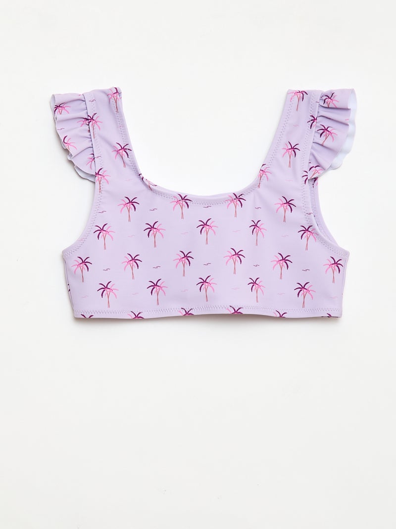 Costume da bagno all-over - 2 pezzi Viola - Kiabi