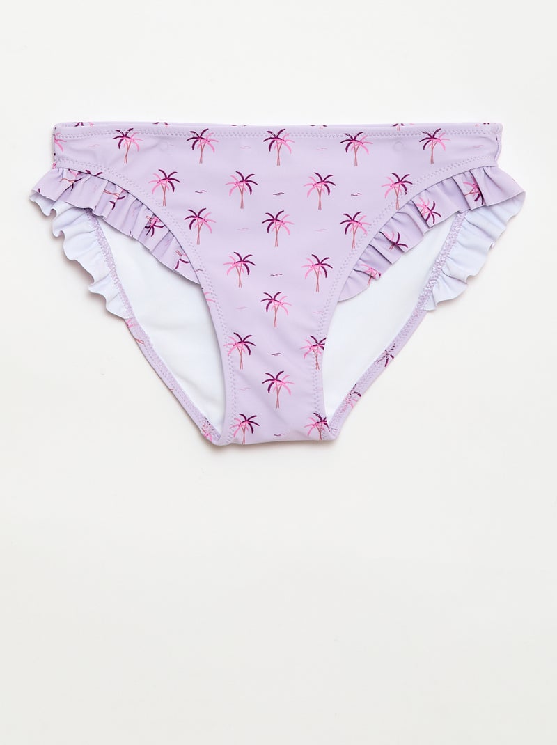 Costume da bagno all-over - 2 pezzi Viola - Kiabi