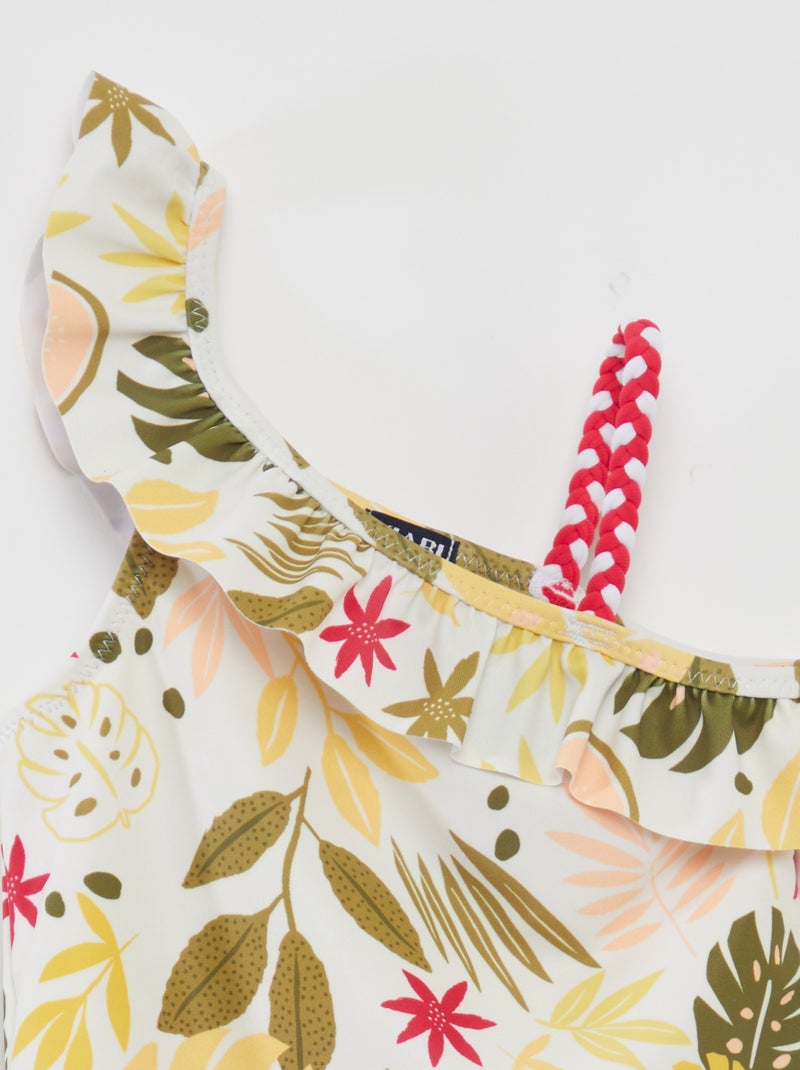 Costume da bagno asimmetrico - Intero BIANCO - Kiabi