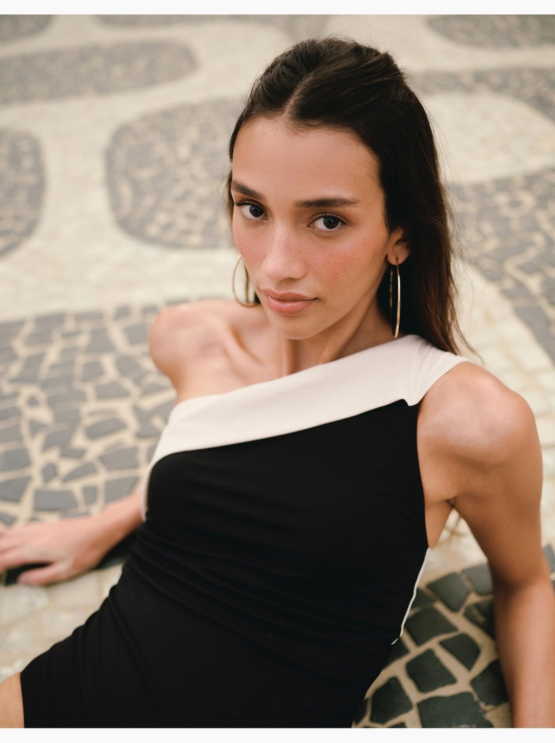 Costume da bagno asimmetrico, MO Fashion Nero - Kiabi