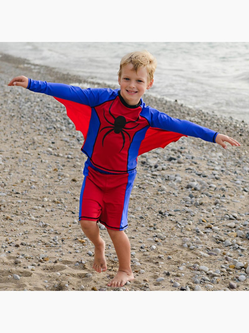 Costume da bagno bambino 2 pezzi supereroe | great pretenders | great pretenders Rosso - Kiabi