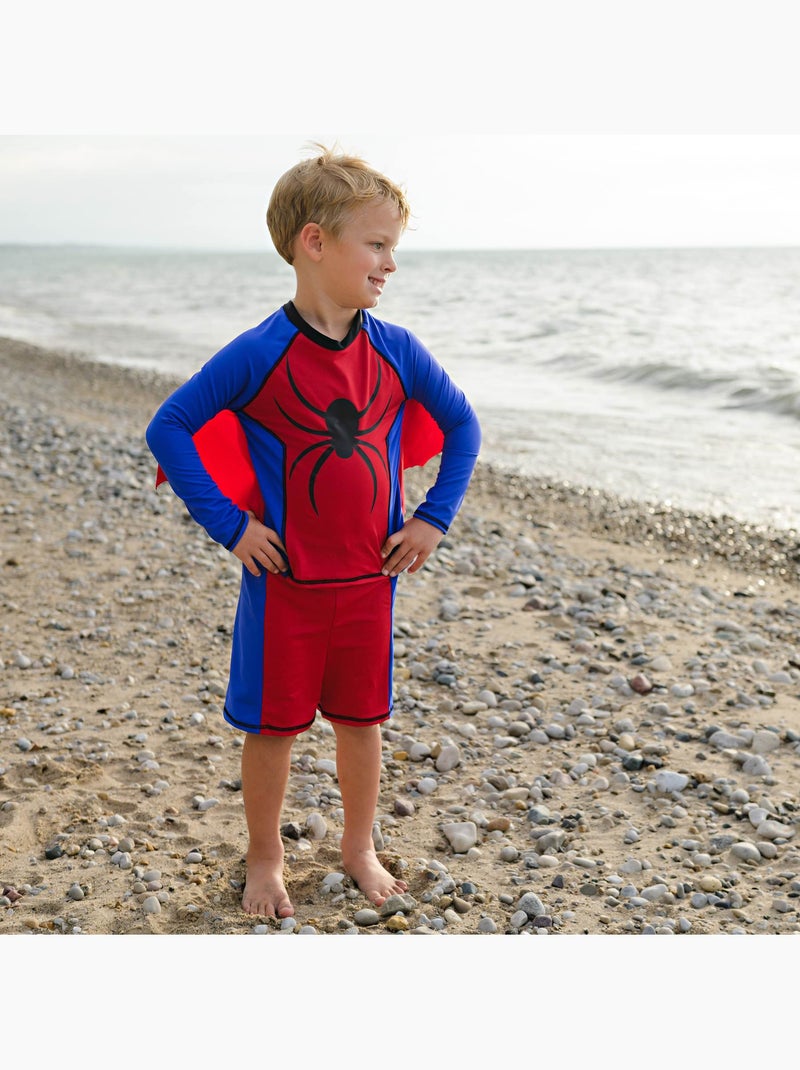 Costume da bagno bambino 2 pezzi supereroe | great pretenders | great pretenders Rosso - Kiabi