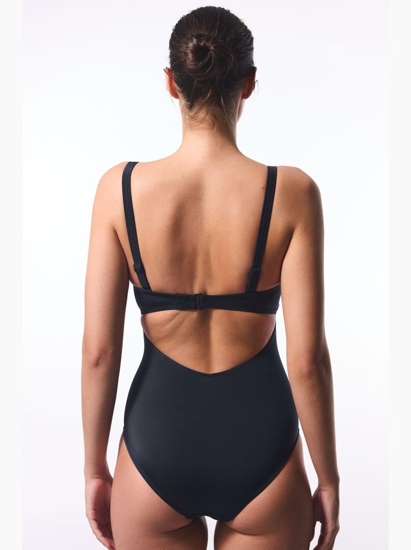 Costume da bagno basic new lotus con corsetto penti Nero - Kiabi