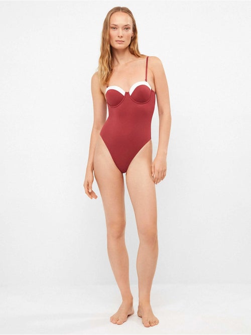 Costume da bagno bicolore con cerchio - Kiabi Costume da bagno bicolore con cerchio - Kiabi