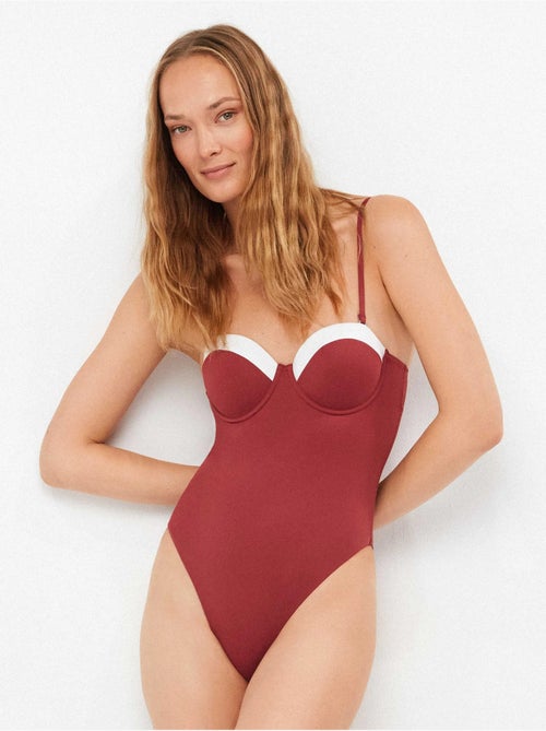 Costume da bagno bicolore con cerchio - Kiabi Costume da bagno bicolore con cerchio - Kiabi