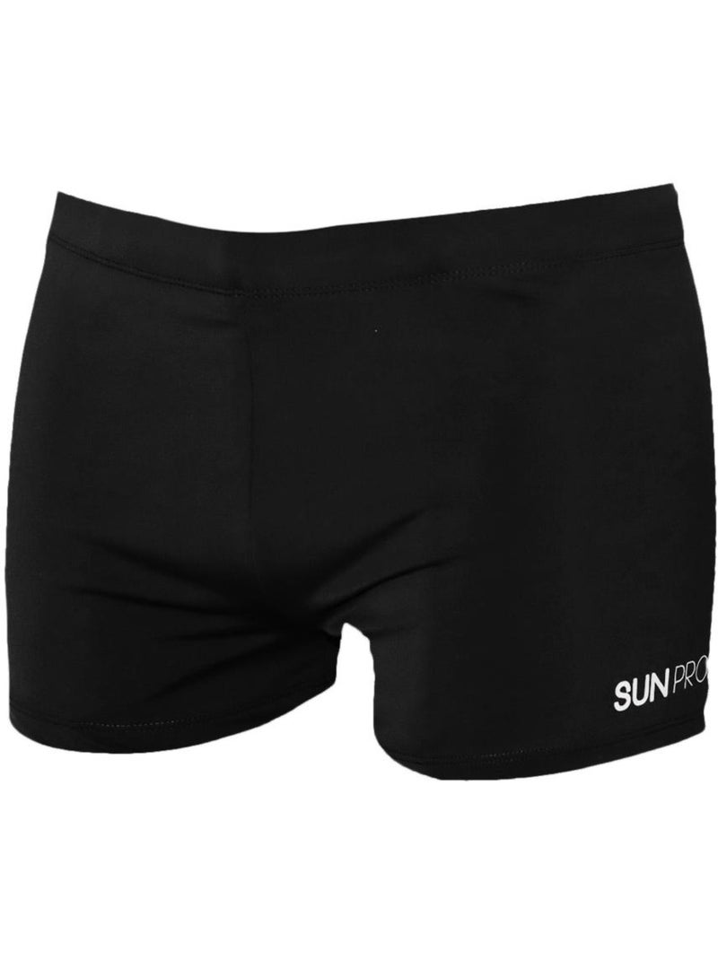 Costume da Bagno Boxer Uomo Sun Project Nero Argentato - Kiabi