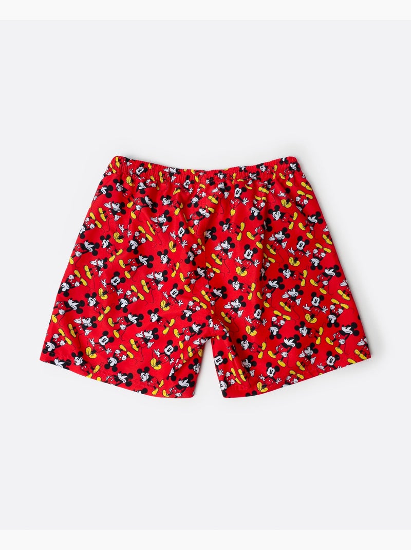 Costume da bagno classico Mikcey da uomo DISNEY Rosso - Kiabi