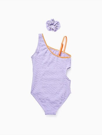 Costume da bagno con cut-out + elastico per capelli