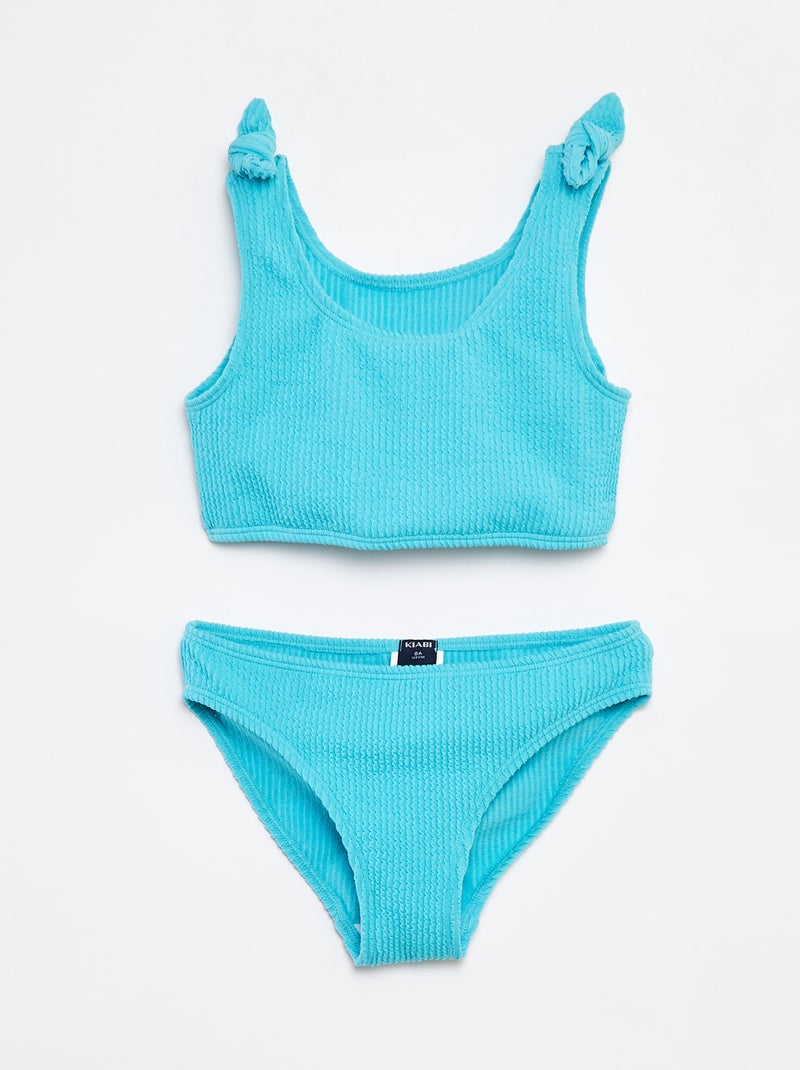 Costume da bagno con fiocchi - 2 pezzi BLU - Kiabi