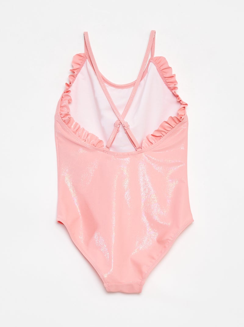 Costume da bagno con glitter - Intero ROSA - Kiabi
