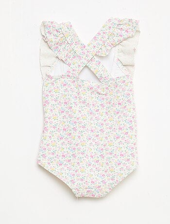 Costume da bagno con motivo e volant