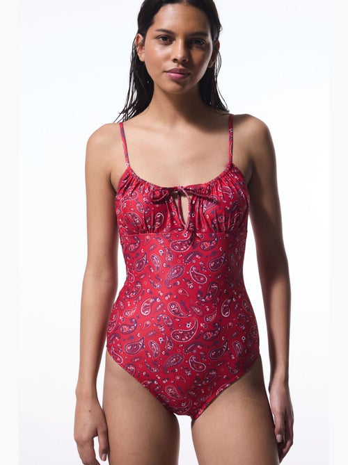 Costume da bagno con motivo etnico e bandana penti - Kiabi