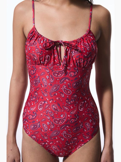 Costume da bagno con motivo etnico e bandana penti - Kiabi