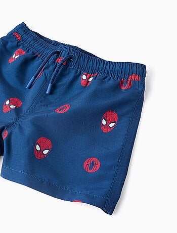 Costume da bagno con motivo Spider-Man e coulisse