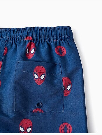 Costume da bagno con motivo Spider-Man e coulisse
