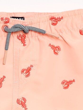Costume da bagno con ricami 'aragosta'