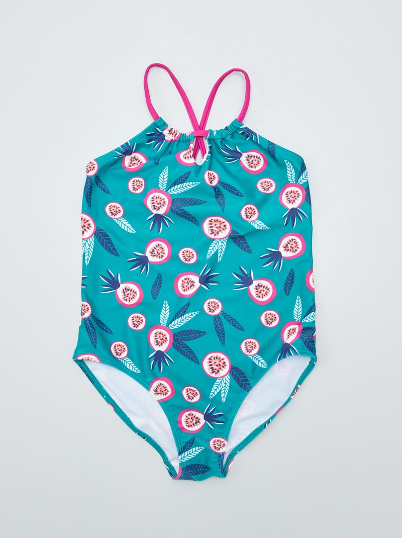 Costume da bagno con 'righe' - Intero VERDE - Kiabi