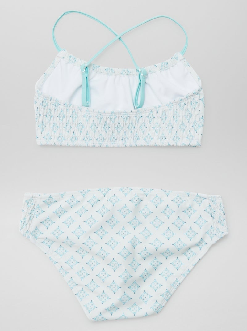 Costume da bagno con stampa - 2 pezzi BIANCO - Kiabi