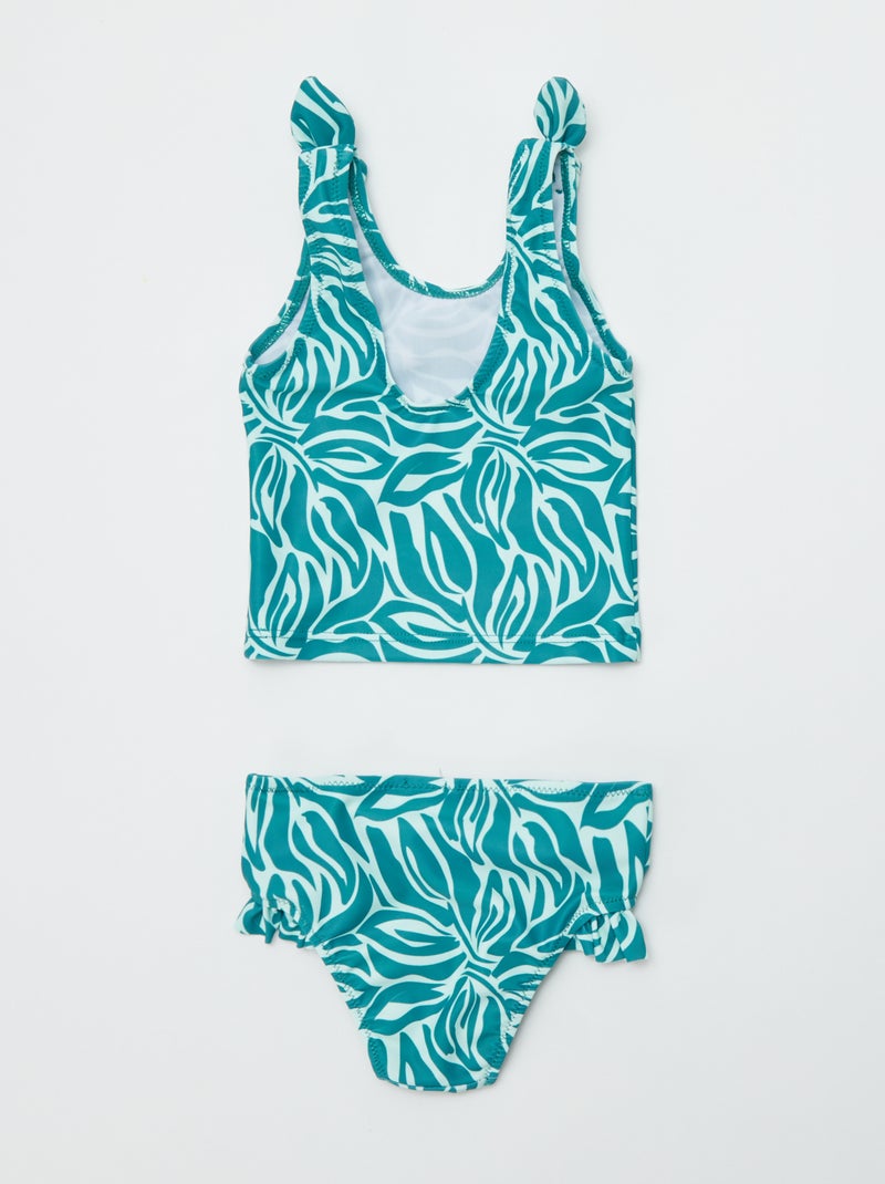 Costume da bagno con stampa - 2 pezzi VERDE - Kiabi