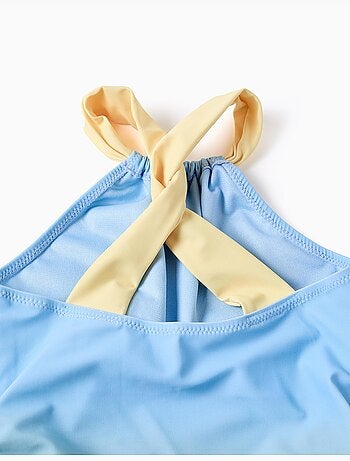 Costume da bagno con stampa marina e paillettes