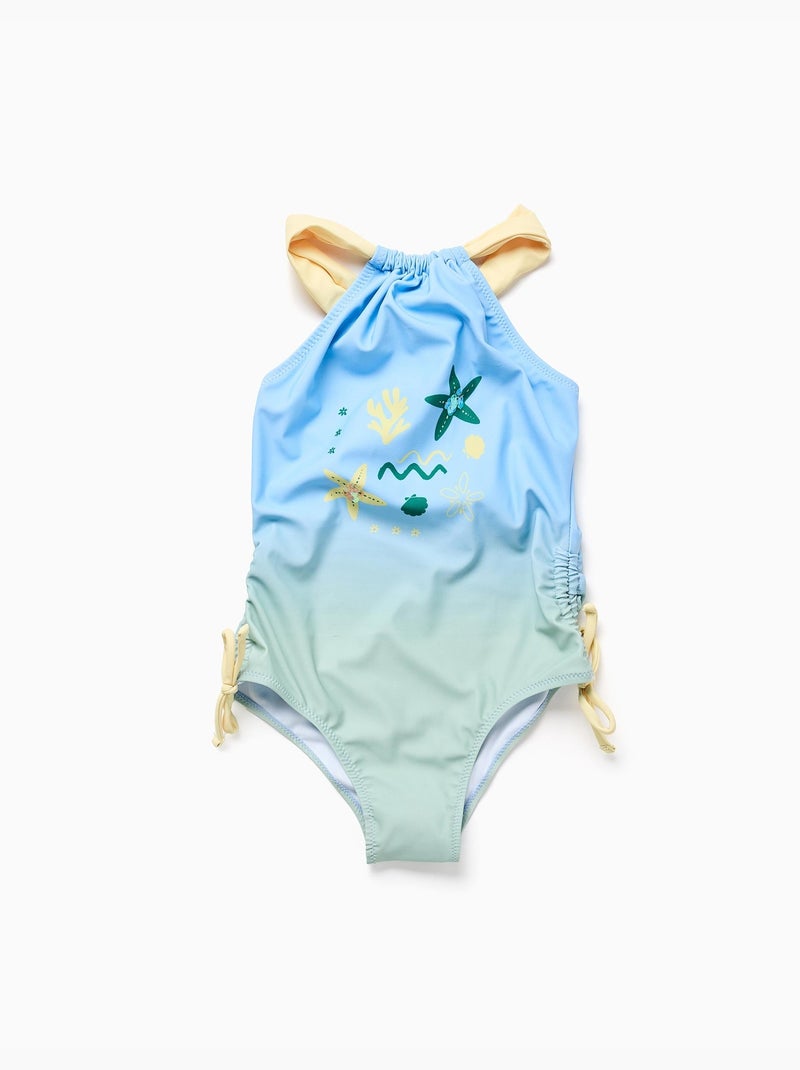 Costume da bagno con stampa marina e paillettes Blu chiaro - Kiabi