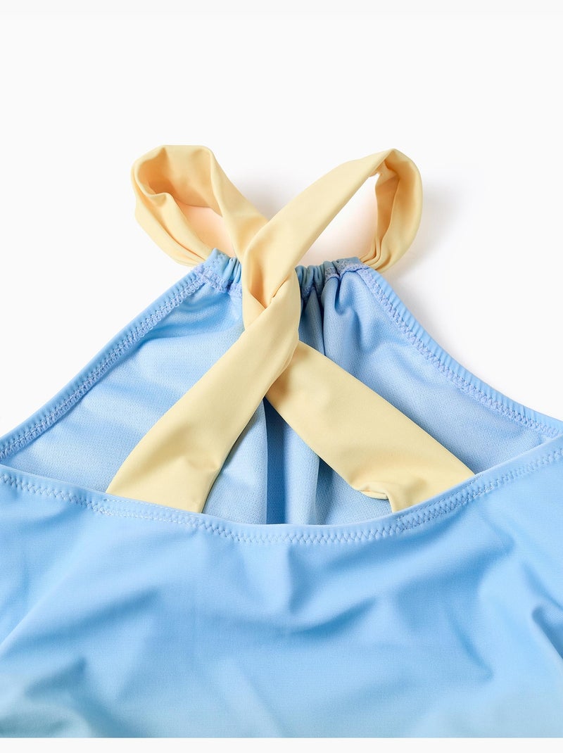 Costume da bagno con stampa marina e paillettes Blu chiaro - Kiabi