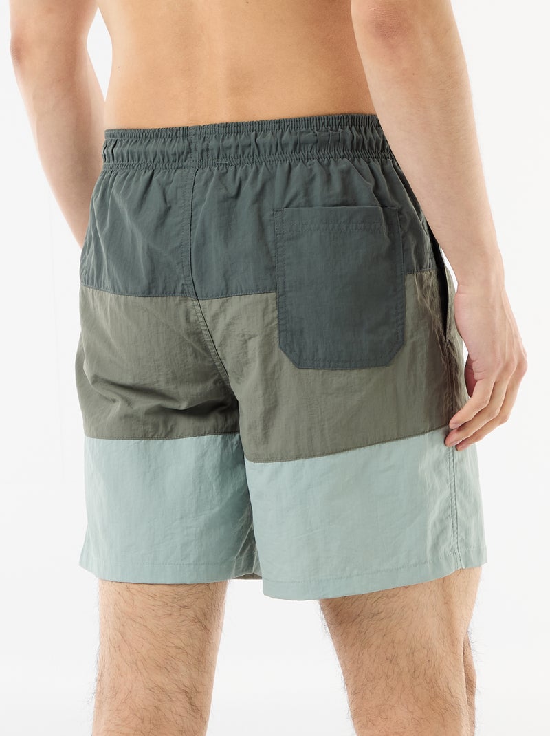 Costume da bagno con tasche Kaki - Kiabi