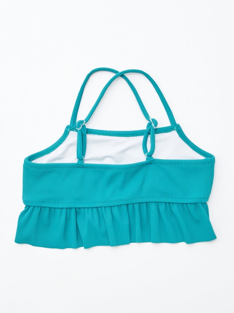 Costume da bagno con volant - 2 pezzi BLU - Kiabi