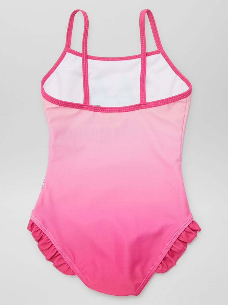 Costume Intero Da Donna Con Gonna E Controllo Pancia - Scollo A V Con Nodo, Maniche A Volant