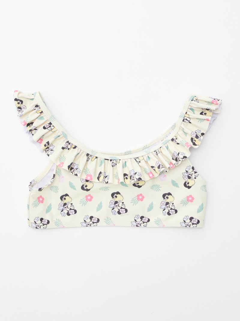 Costume da bagno con volant 'Minnie' - 2 pezzi GIALLO - Kiabi