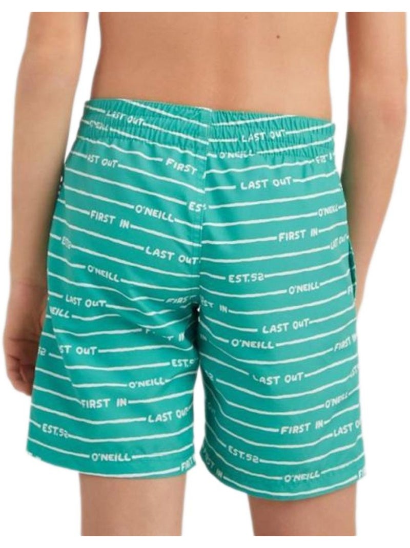 Costume da Bagno Corto per Ragazzo O'Neill Verde - Kiabi