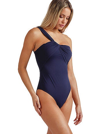 Costume da bagno da crociera asimmetrico drappeggiato da donna ADMAS