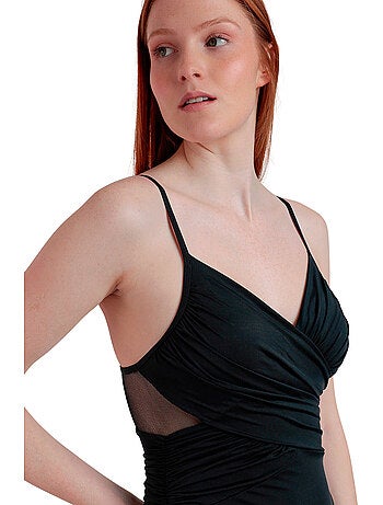 Costume da bagno da notte con ferretto incrociato e drappeggiato ADMAS da donna