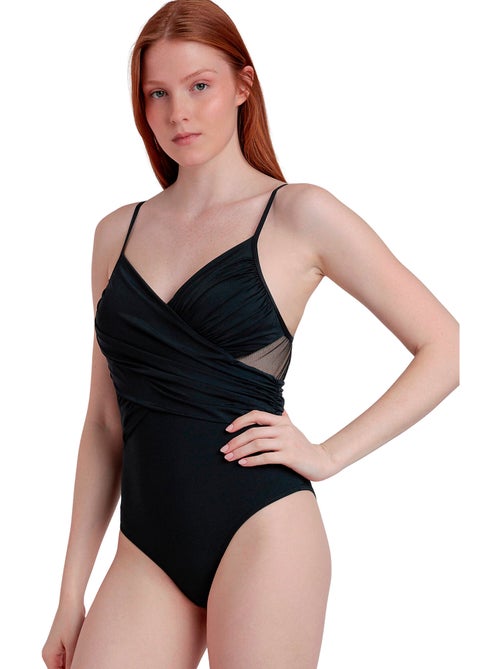 Costume da bagno da notte con ferretto incrociato e drappeggiato ADMAS da donna - Kiabi Costume da bagno da notte con ferretto incrociato e drappeggiato ADMAS da donna - Kiabi