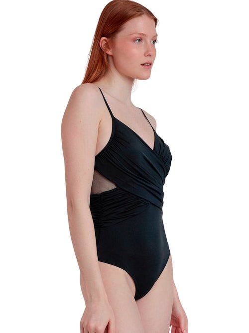 Costume da bagno da notte con ferretto incrociato e drappeggiato ADMAS da donna - Kiabi Costume da bagno da notte con ferretto incrociato e drappeggiato ADMAS da donna - Kiabi