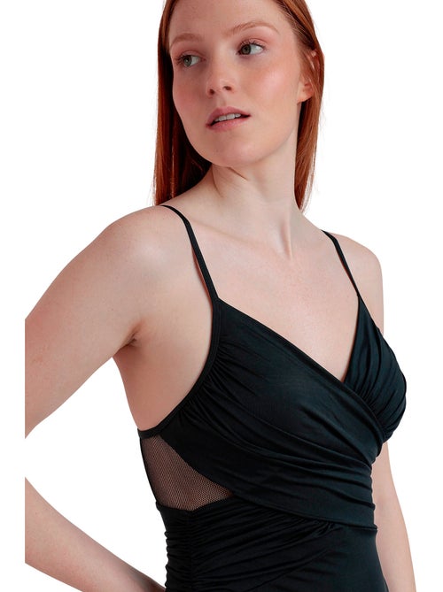 Costume da bagno da notte con ferretto incrociato e drappeggiato ADMAS da donna - Kiabi Costume da bagno da notte con ferretto incrociato e drappeggiato ADMAS da donna - Kiabi