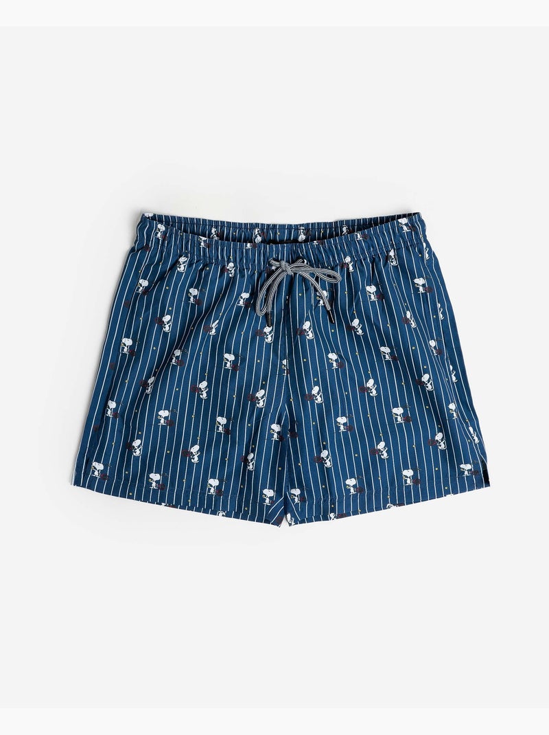 Costume da bagno da tennis Snoopy dei PEANUTS da uomo Blu marino - Kiabi