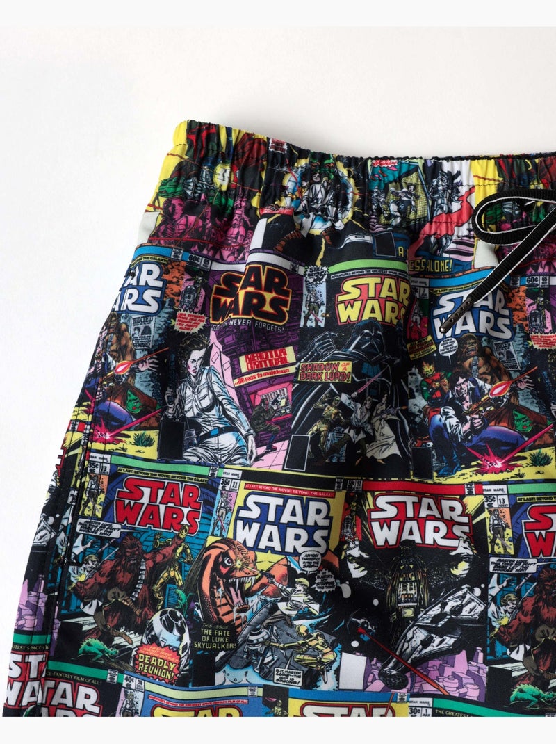 Costume da bagno da uomo ispirato ai vecchi fumetti di STAR WARS Multicolore - Kiabi